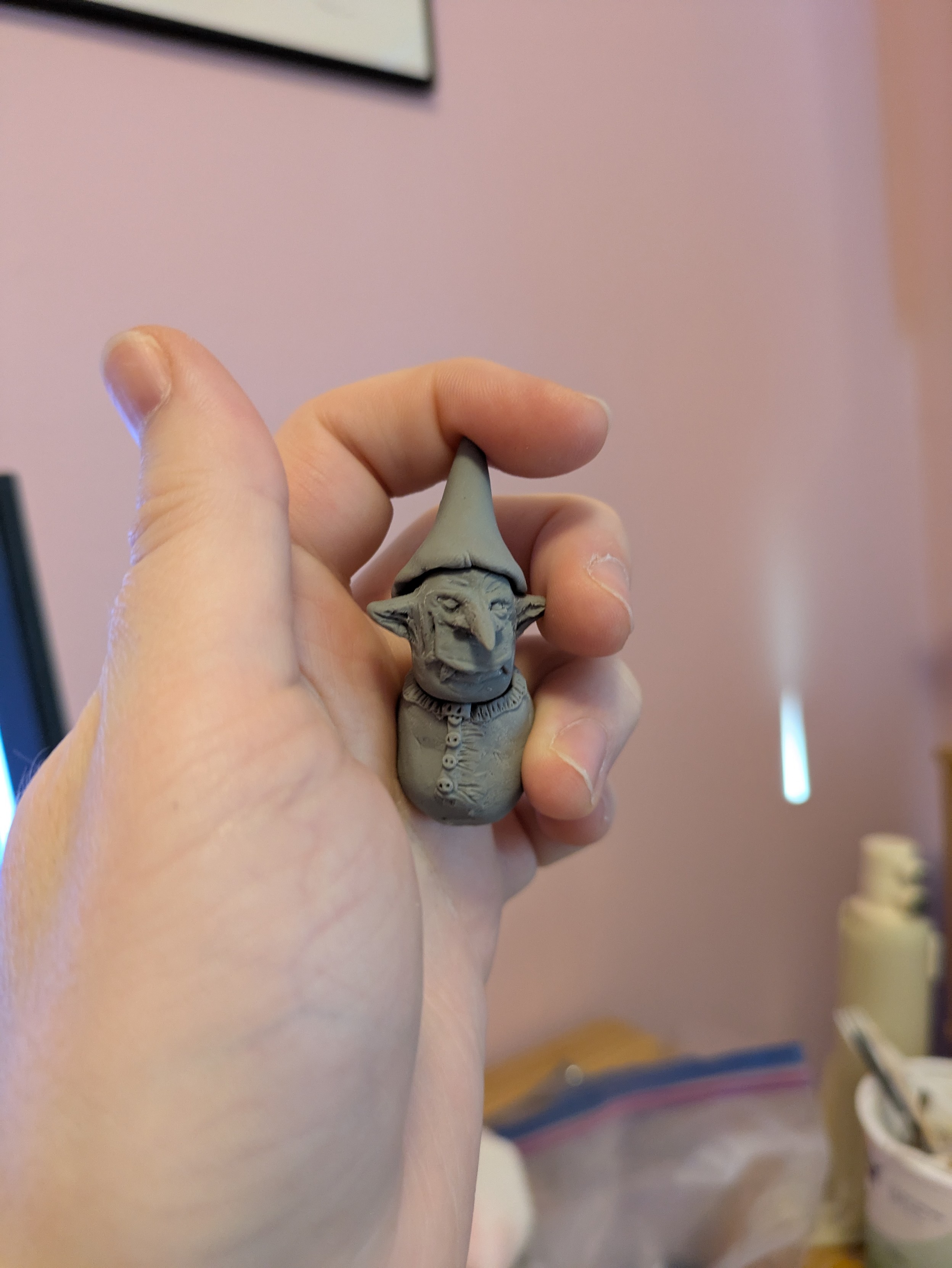 goblin with a hat, looking saucy