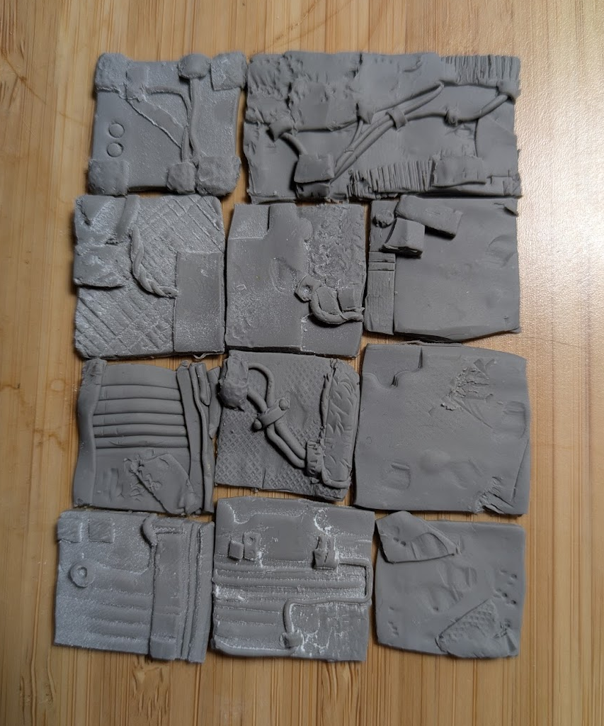 sculpted tiles
